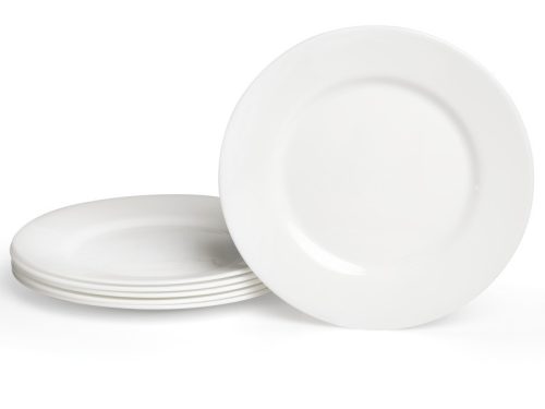 Fehér edzett üveg kistányérok