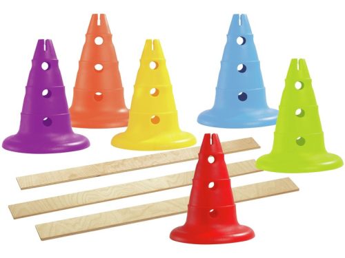 Maxi készlet 6 kúp magasság: 32 cm + 3 léc