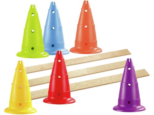 Maxi készlet 6 kúp magasság: 50 cm + 3 léc