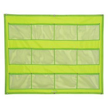 H egység esetén: 81 cm - 12 zseb Mesh tárolópanel