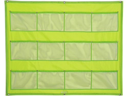 H egység esetén: 81 cm - 12 zseb Mesh tárolópanel