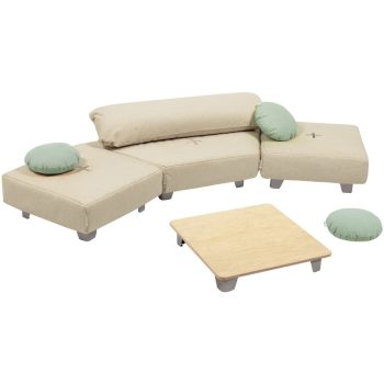 Cocoon Comfort fém lábakkal pihenősarok-készlet