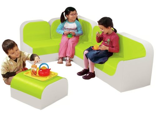 Magasság: 32 cm nagy sarokon lévő kanapé klub készlet