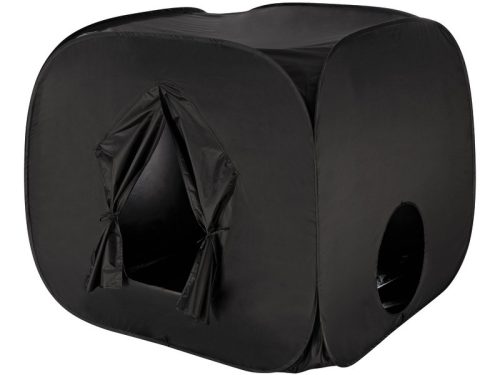 Fekete érzékszervi pop-up kuckó – 120 cm magas