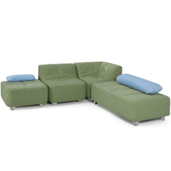 Cocoon Comfort felnőtt fém lábbal saroki chaise longue
